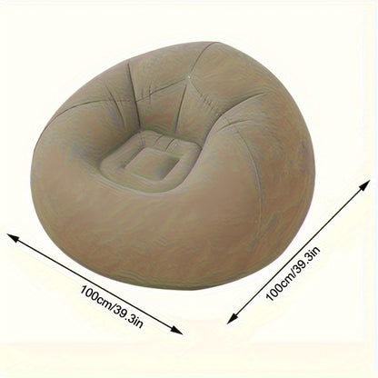 1pc Soft Comfortable Soybean Bag Chair, Inflatable Sofa Outdoor, Lazy, Tatami Chair, Sofa Cover, Living Room, Office, Outdoor Picnic Camping, Father'S Day