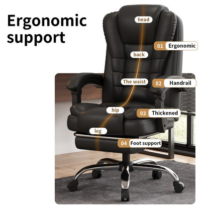 360° Rotating Reclining Office Chair with 360° Swivel and Carry Handle detail image - detail view 12