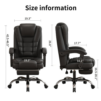 360° Rotating Reclining Office Chair with 360° Swivel and Carry Handle detail image - detail view 4