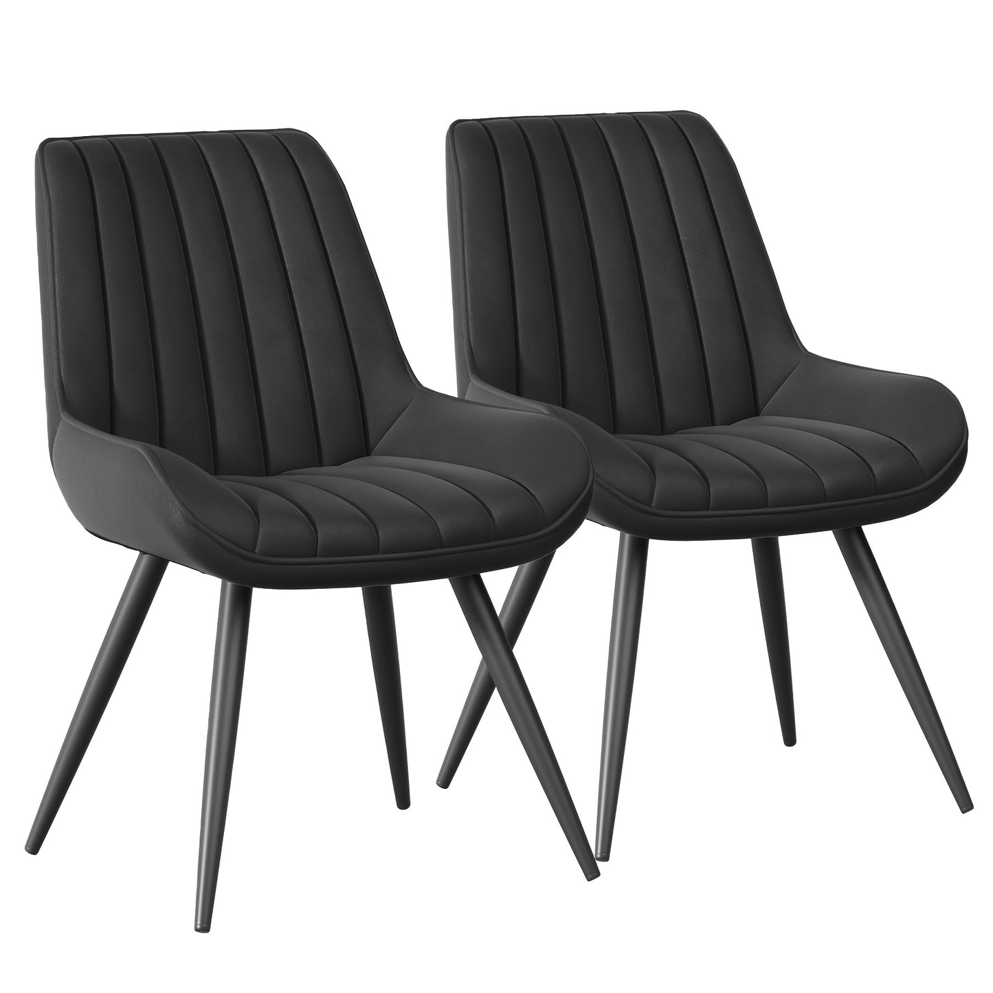 Modern Dining Chairs Set Of 2/4! Comfy Dining Room Chairs Reception Chair with Thick Cushions, Upholstered Fabric Kitchen Side Chairs with Metal Legs Suitable for Office Bar Kitchen Dining Room