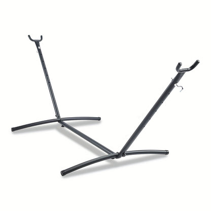 Hammock Stand Adjustable, Hanging Chair And Hammock Stand Portable Hammock Stand Heavy-Duty Anti-Slip, 440-Pound Capacity for Camping Outside Garden Outdoor Patio Backyard, Beach Holiday, Outdoor Only (Hammock Not Included)