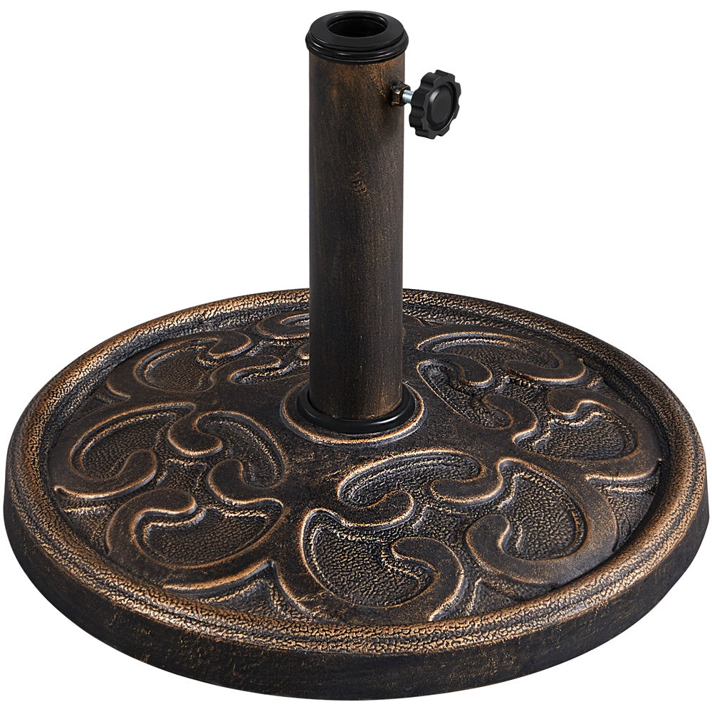 Costoffs 22lbs 17.5’’ Outdoor Patio Heavy Duty Market Umbrella Base Stand Round All Weather Umbrella Base