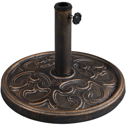 Costoffs 22lbs 17.5’’ Outdoor Patio Heavy Duty Market Umbrella Base Stand Round All Weather Umbrella Base