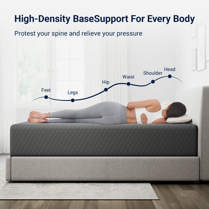 Novilla 6 8 10 12 inch Cooling Gel Memory Foam Mattress, Medium Firm, Mattress in a Box