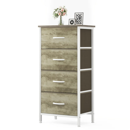 4-Drawer Metal Dresser, Bedroom Drawer Chest for Organized Everyday Storage detail image - detail view 9