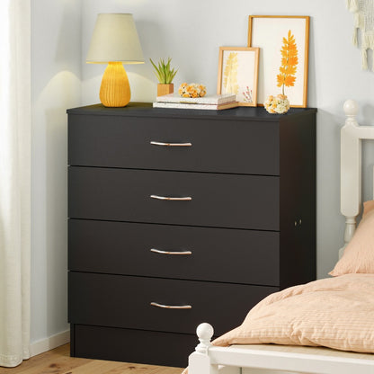 4-Drawer Wood Dresser, Bedroom Drawer Chest for Organized Everyday Storage detail image - detail view 8