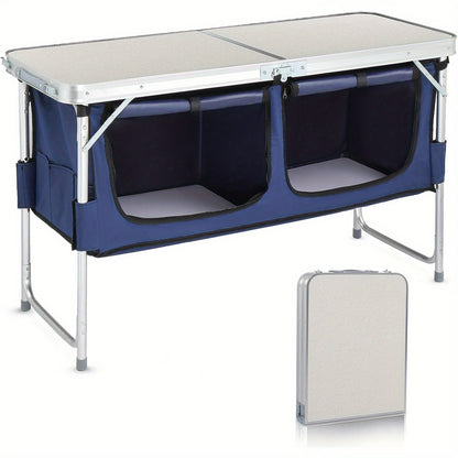 Folding Table shown in the White option