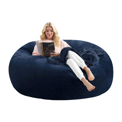 Bean Bag Chair shown in the Blue, 4FT(35IN*23IN) option