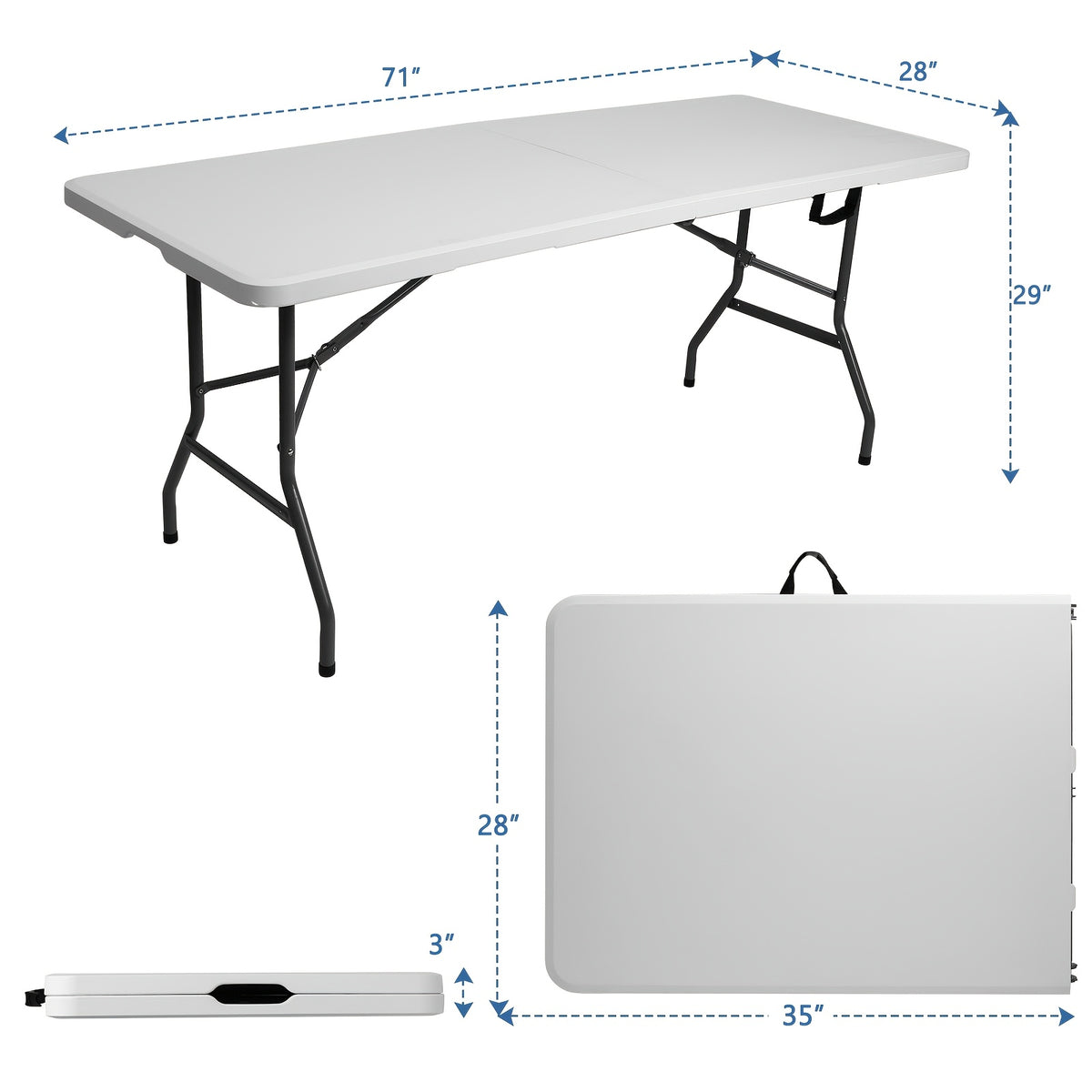 Folding Table shown in the For 6-8 persons option