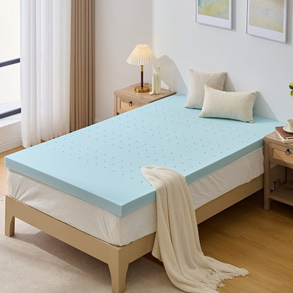 4-Inch Mattress Topper, Portable Bed Topper for Bedroom Comfort and Support detail image - detail view 3