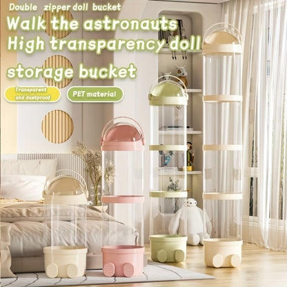 4-Layer Clear Kids Storage Organizer with Waterproof Protection for Kids' Room detail image
