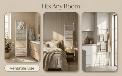 4-Layer Metal Blanket Ladders with Tool-Free Assembly for Living Room detail image - detail view 14