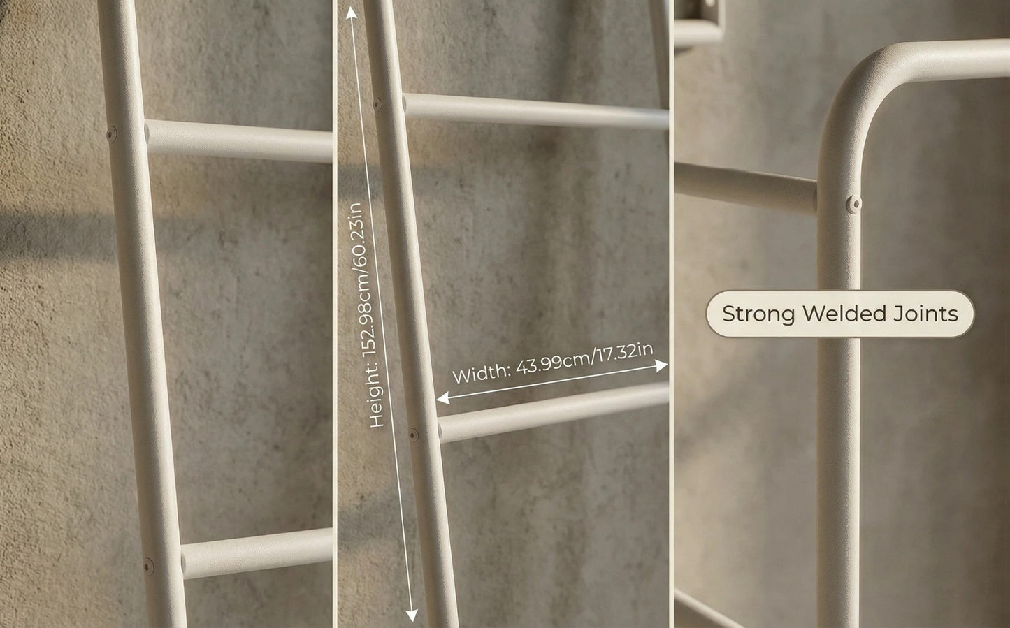 4-Layer Metal Blanket Ladders with Tool-Free Assembly for Living Room detail image - detail view 16