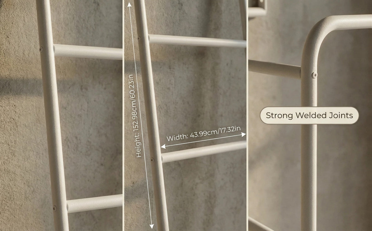 4-Layer Metal Blanket Ladders with Tool-Free Assembly for Living Room detail image - detail view 16
