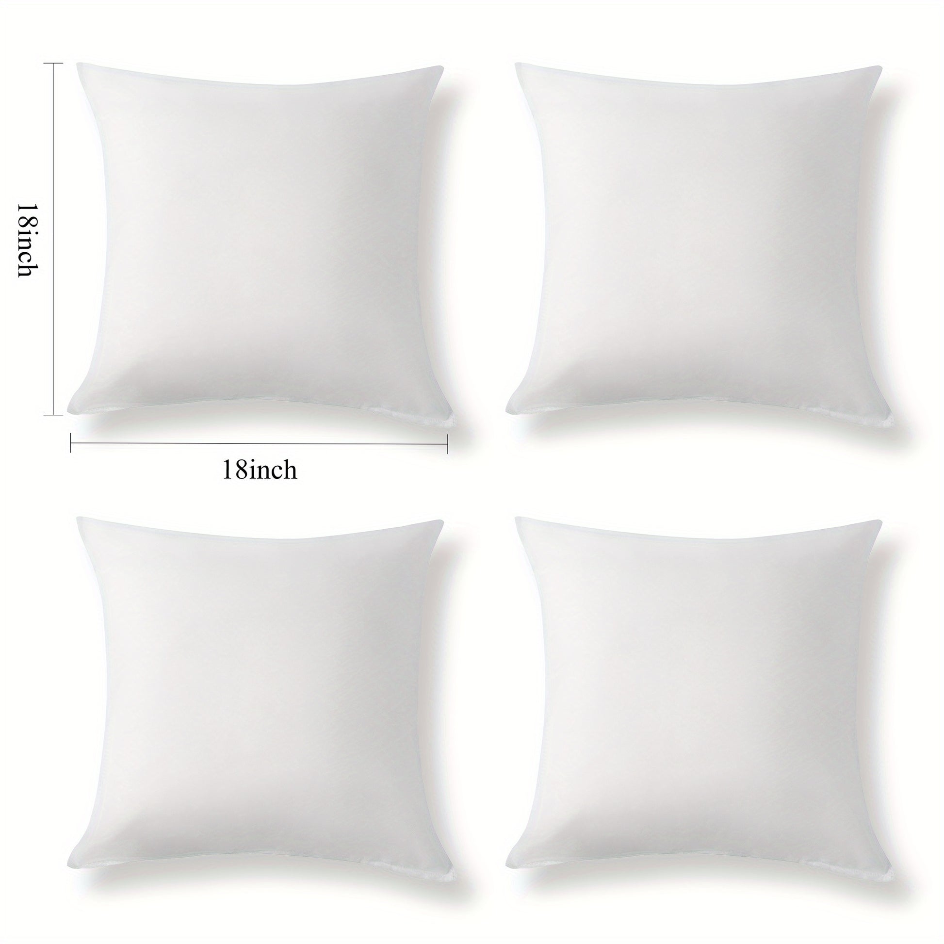 Pillow Inserts shown in the 18*18in 4PC option