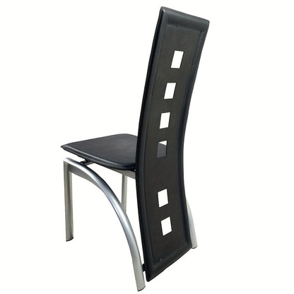 4-Piece Set Faux Leather Dining Chair with High Back for Comfortable Everyday Seating detail image - detail view 10