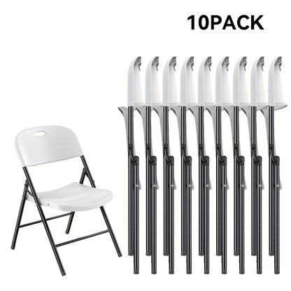 4-Piece Set Heavy-Duty Folding Chair for Home Office and Patio detail image - detail view 7