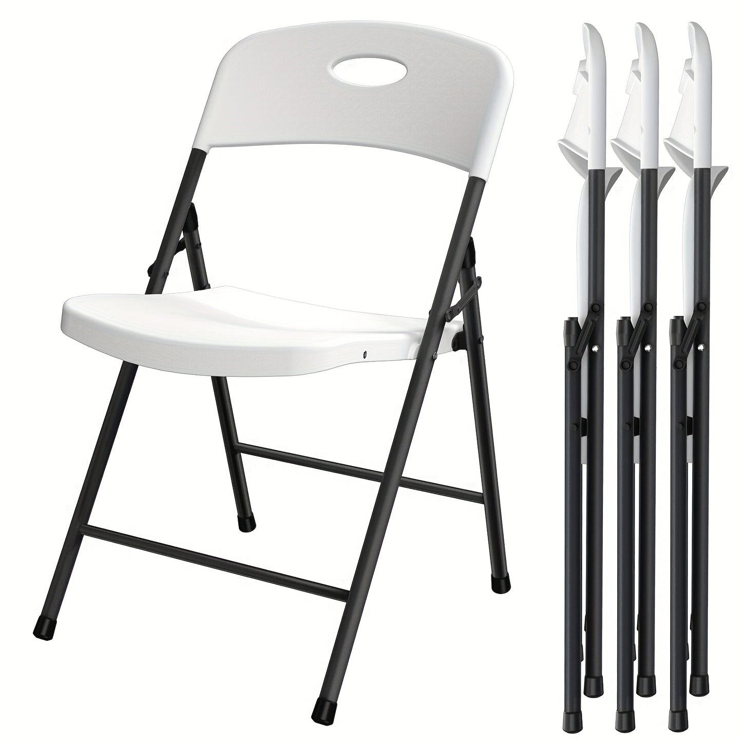 Folding Chairs shown in the White option