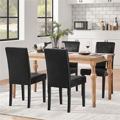 4-Piece Set Upholstered Dining Chair for Kitchen and Home Office detail image - detail view 27