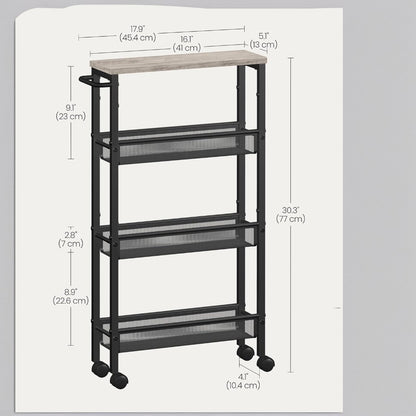 4-Tier 360° Rotating Kitchen Shelf with 360° Swivel for Organized Everyday Storage detail image - detail view 12