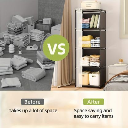 4-Tier Bookshelf, Home Library Organizer for Organized Everyday Storage in Living Room detail image - detail view 12