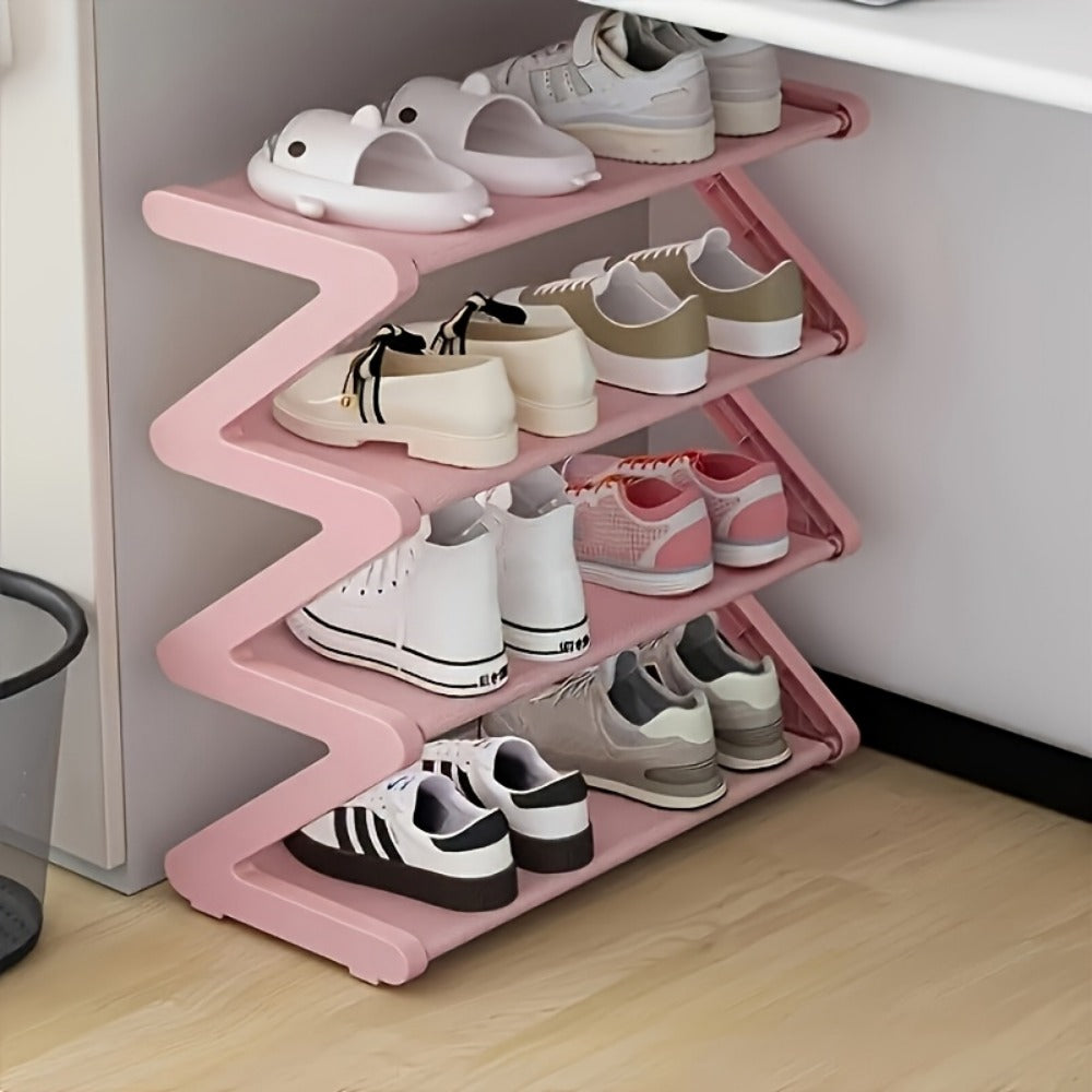 4-Tier Freestanding Shoe Rack with Tool-Free Assembly for Organized Everyday Storage detail image