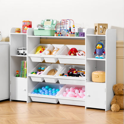 4-Tier Kids Storage Organizer with Open Shelves for Kids' Room detail image - detail view 11