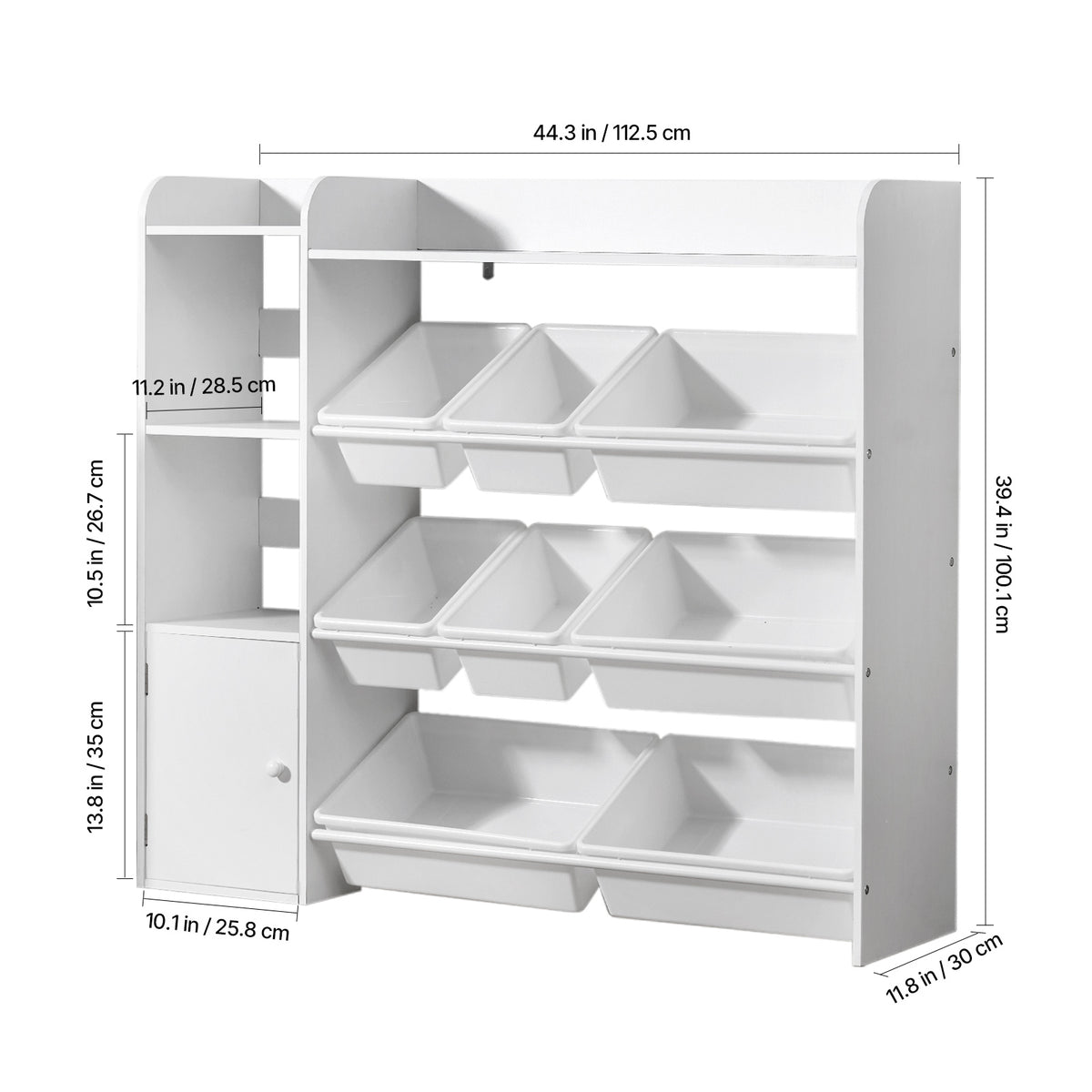 4-Tier Kids Storage Organizer with Open Shelves for Kids' Room detail image - detail view 4