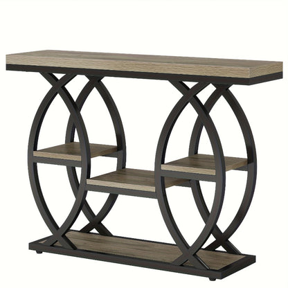 4-Tier Narrow Console Table with Open Shelves, Narrow Entryway Table detail image - detail view 5