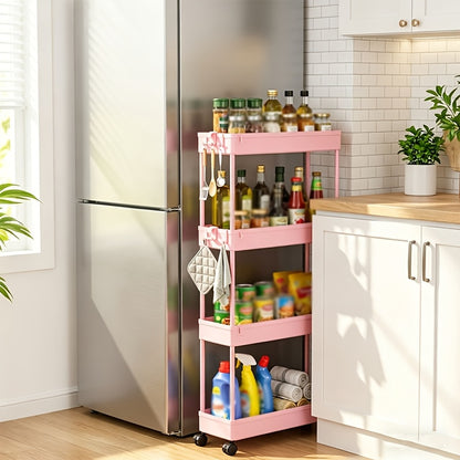 Storage Cart shown in the pink option
