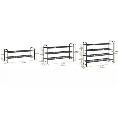 4-Tier Wide Shoe Rack with Large-Capacity Storage and Tool-Free Assembly detail image - detail view 4