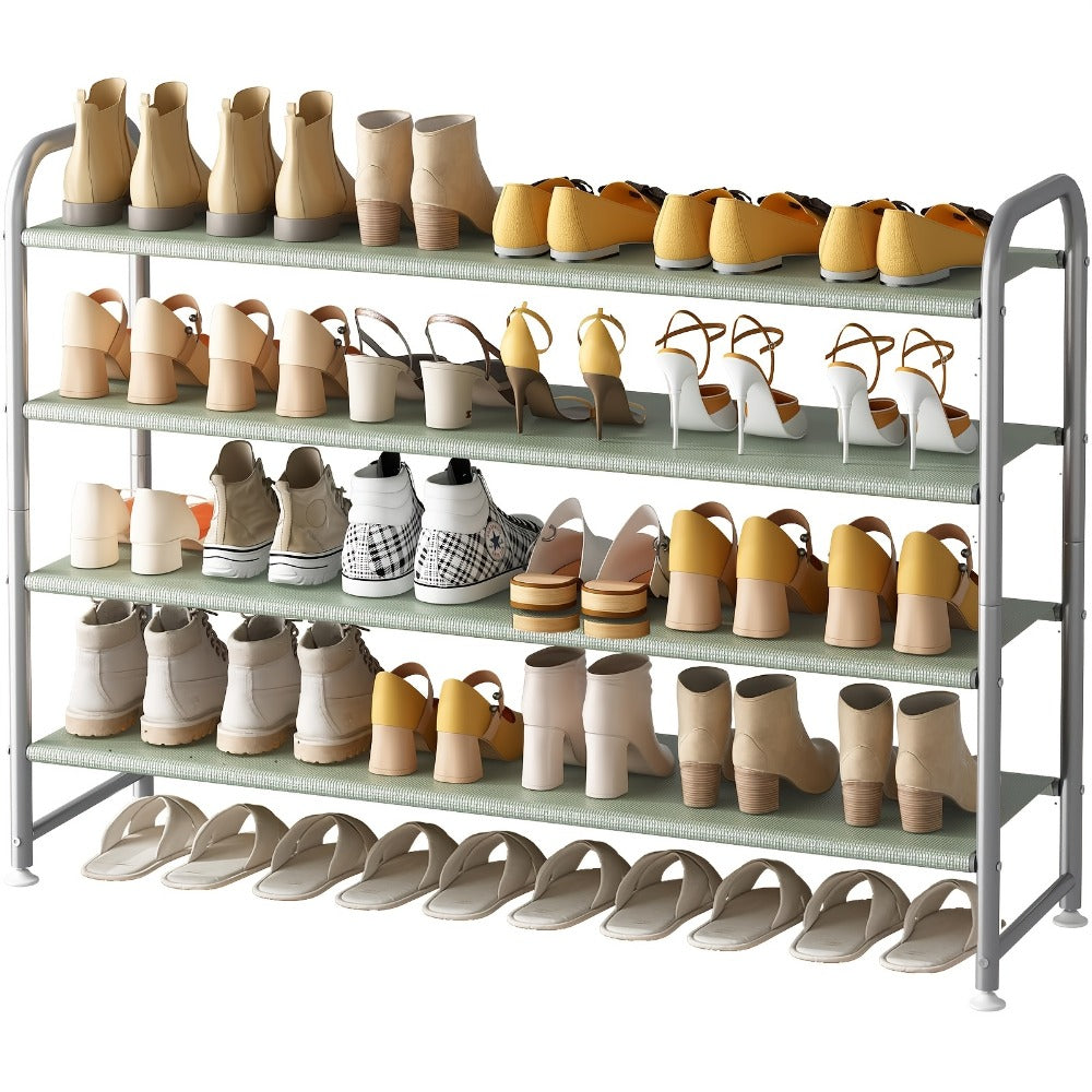 4-Tier Wide Shoe Rack with Stackable Design and Large-Capacity Storage for Entryway detail image - detail view 17