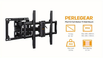40-86 Inch TV Wall Mount with Full-Motion Adjustment and Tilt and Swivel detail image - detail view 11