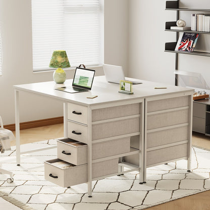 40-Inch Fabric Computer Desk, PC Work Desk for Work, Display, and Everyday Use detail image - detail view 6