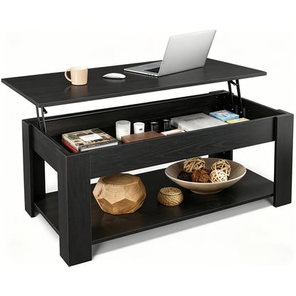 Coffee Table shown in the Black Oak option