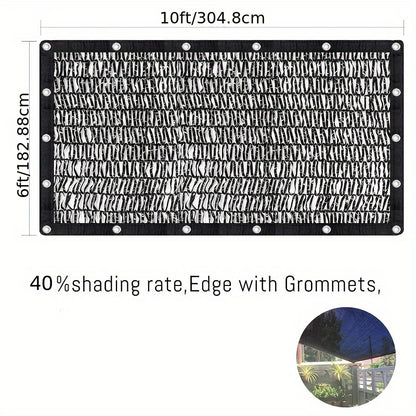 40% Shade Cloth for Gardens, Mesh Sunshade Netting, Sunblock Material with Grommets Designed for Plant Heat Protection in Patios, Outdoor Areas, Greenhouses, Pergolas, And Chicken Coops