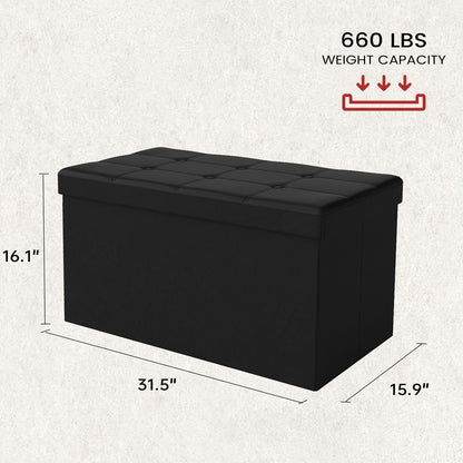 43.5-Inch Upholstered Storage Ottoman Bench with Hidden Storage and Lift-Top Storage detail image - detail view 6