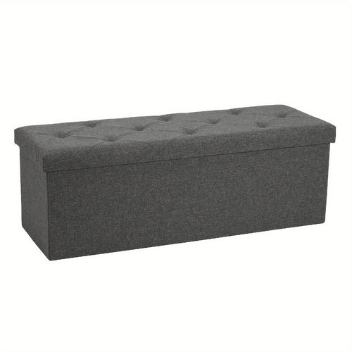 Ottoman, Storage Bench 30 & 43 Inch Folding Padded Seat with Hidden Compartment, Holds 660 shown in the main product view