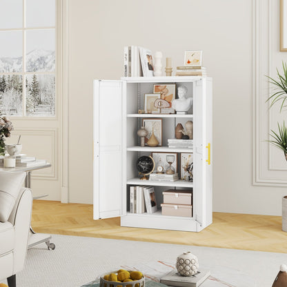 43-Inch Metal Storage Cabinets And Pantry Cabinets with Adjustable Shelves for Kitchen detail image - detail view 5