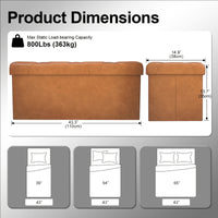 43 in - brown