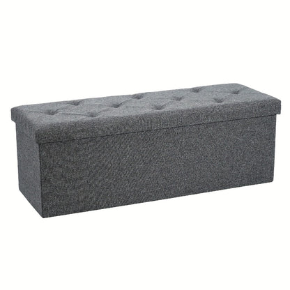 43-Inch Upholstered Ottoman Bench with Hidden Storage and Lift-Top Storage detail image - detail view 11