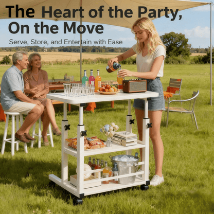 (1pc Pack) Heavy Duty 24 Inch Folding Table - Portable, Easy Storage & Tool-Free Assembly | Rectangle Banquet, Camping, Picnic, Party, Laptop & Patio Table for Small Spaces | Christmas Party Gift
