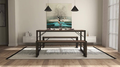 45.5-Inch Space-Saving Dining Table Set for Kitchen and Dining Room
