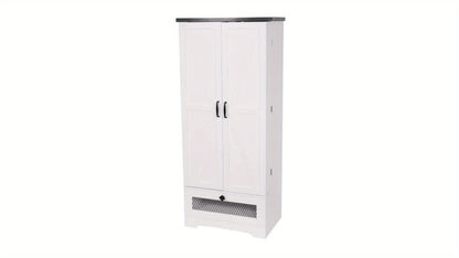 47-Inch Freestanding Kitchen Pantry Cabinet with Storage Drawers and Adjustable Shelves detail image - detail view 13