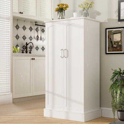47-Inch Freestanding Pantry Cabinet with Adjustable Shelves for Organized Everyday Storage detail image