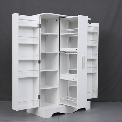 47-Inch Kitchen Pantry Cabinet with Storage Drawers for Organized Everyday Storage detail image - detail view 18