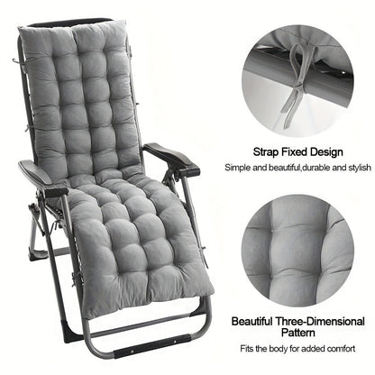 49-Inch Fabric Chaise Lounge Cushion with Multiple Color Options for Patio detail image - detail view 16