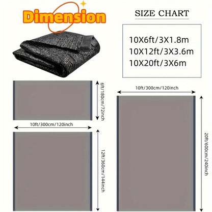40% Shade Cloth for Gardens, Mesh Sunshade Netting, Sunblock Material with Grommets Designed for Plant Heat Protection in Patios, Outdoor Areas, Greenhouses, Pergolas, And Chicken Coops
