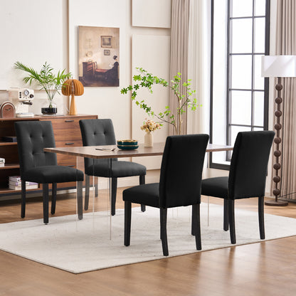 Set of 2 Faux PU Leather Upholstered Dining Chairs for Home Kitchen Living Room- Dining Room Chairs Dining Side Chairs