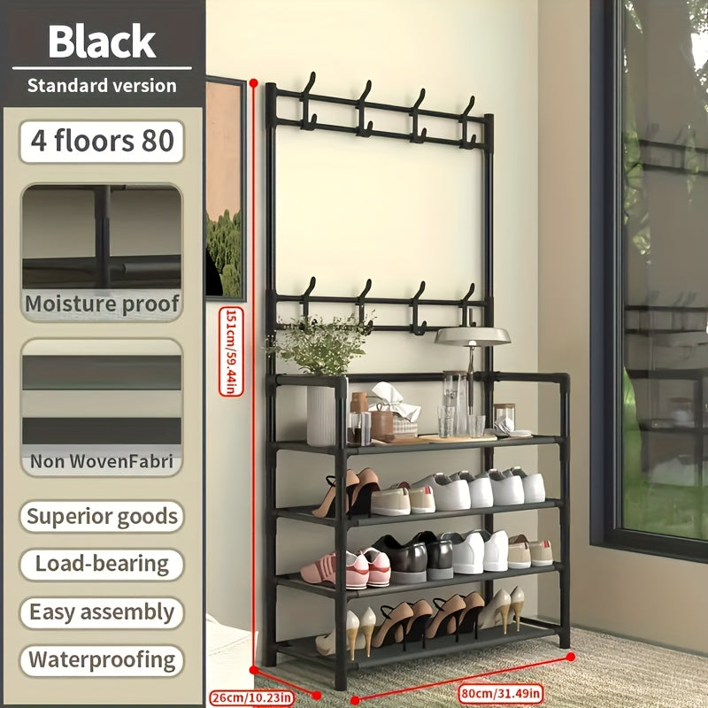 Toilet Rack, Independent Metal Bath Rack, with Roll Paper Rack And Hook, Space Saving Bathroom Organizer And Storage Rack, Above Toilet Rack, Used for Bathrooms And Laundry Rooms